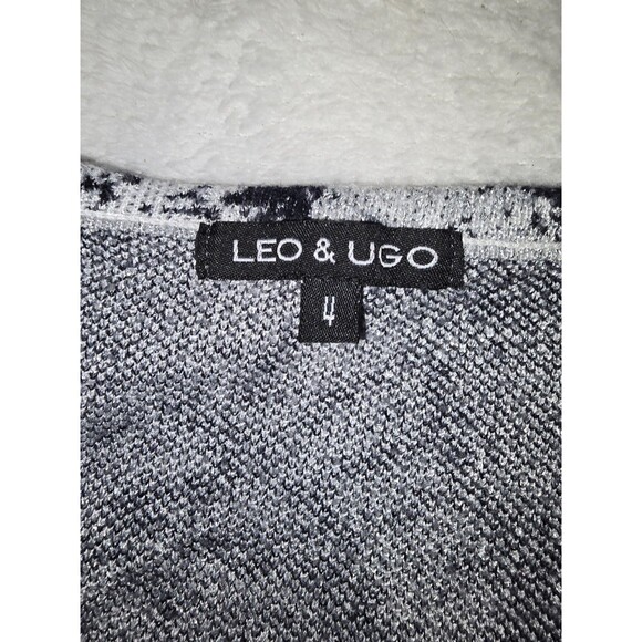 Leo & Ugo Sweater Knit Paris Tiger sparkle Soft V-neck Fairy women S 4 $321 - Picture 10 of 16